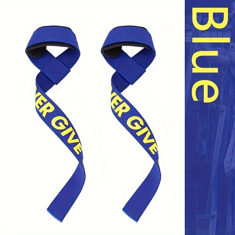 Pair of fitness wrist straps, strength training weightlifting gear, bench press pull-up grip strap, anti-slip wrist grip