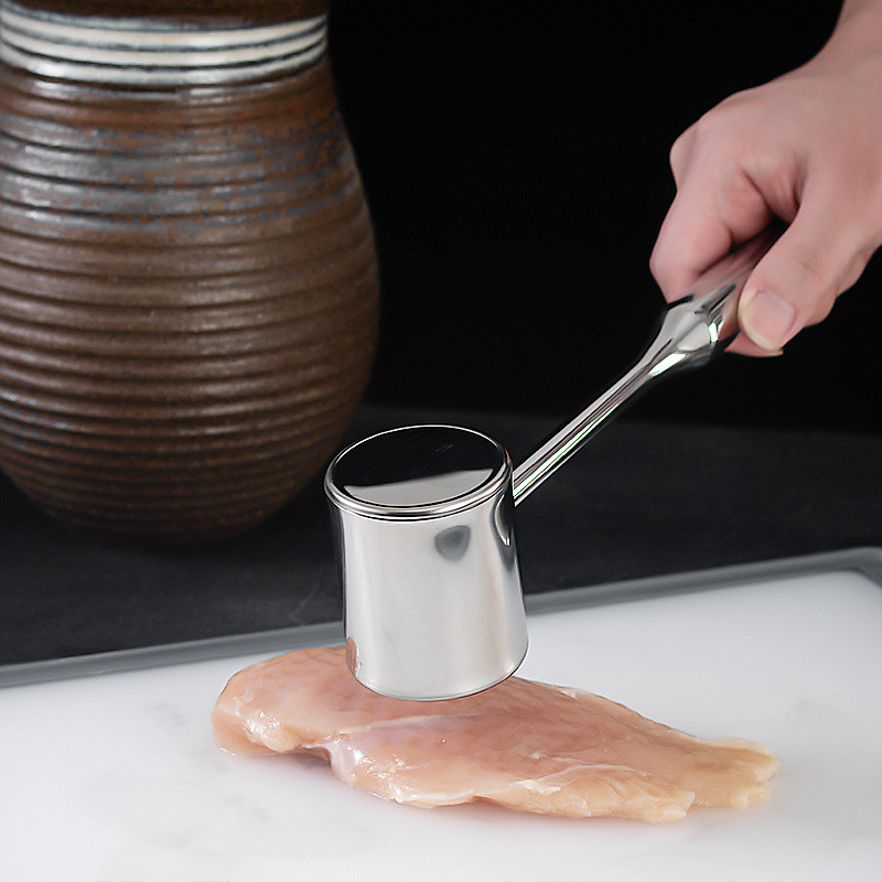 304 stainless steel meat tenderizer solid meat hammer kitchen home use meat tenderizer industrial and commercial use