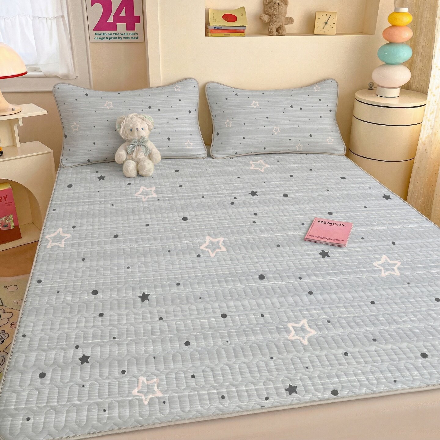 Summer a class cool ice silk latex cool mat mattress soft pad household bedroom 180x200 anti-slip bed sheet mattress pad