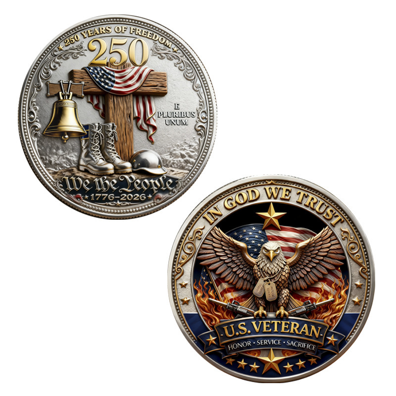 2026 New Standalone Site New Product 250th Anniversary Coin Liberty Bell Statue of Liberty International Station