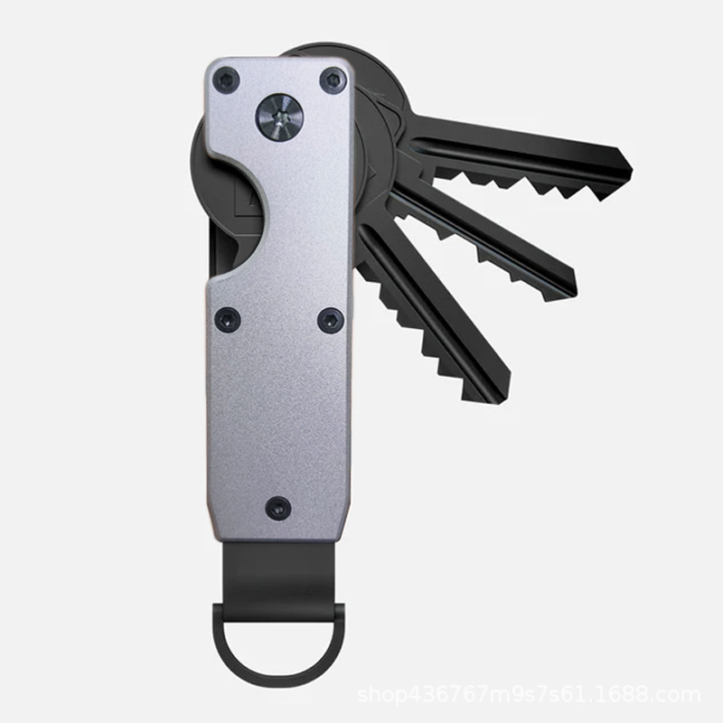 2025 Aluminum Alloy Key Ring Multi-functional Key Organizer Pendant Key Bag for Men Design