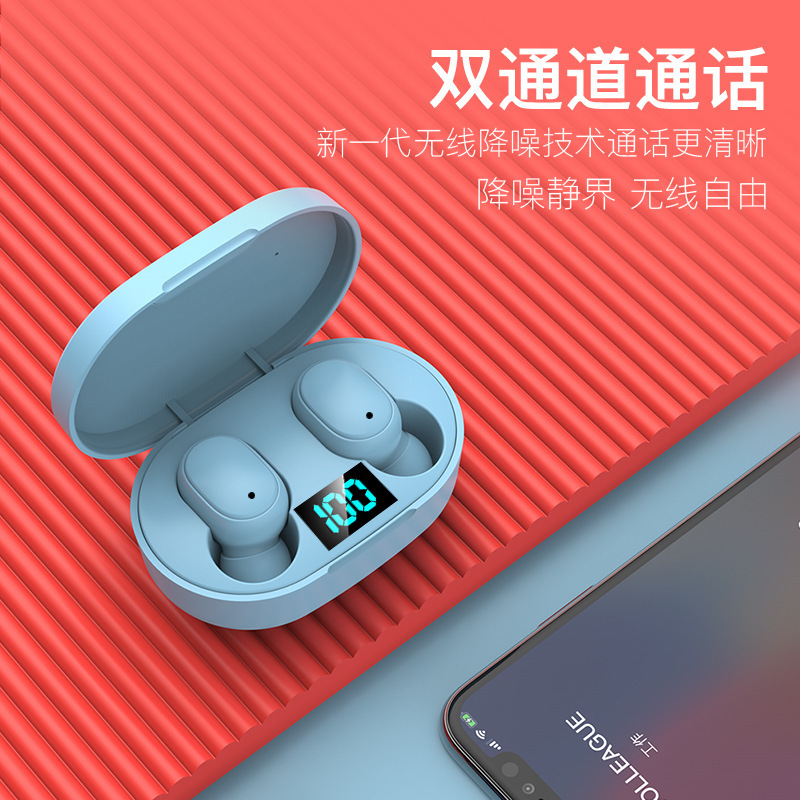 E6s Bluetooth earphone in-ear mini sports earbuds E7s Bluetooth wireless digital display earphone