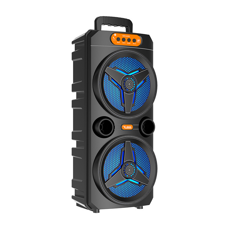 New portable dance dual 6.5-inch RGB loud volume high sound quality USB Bluetooth speaker