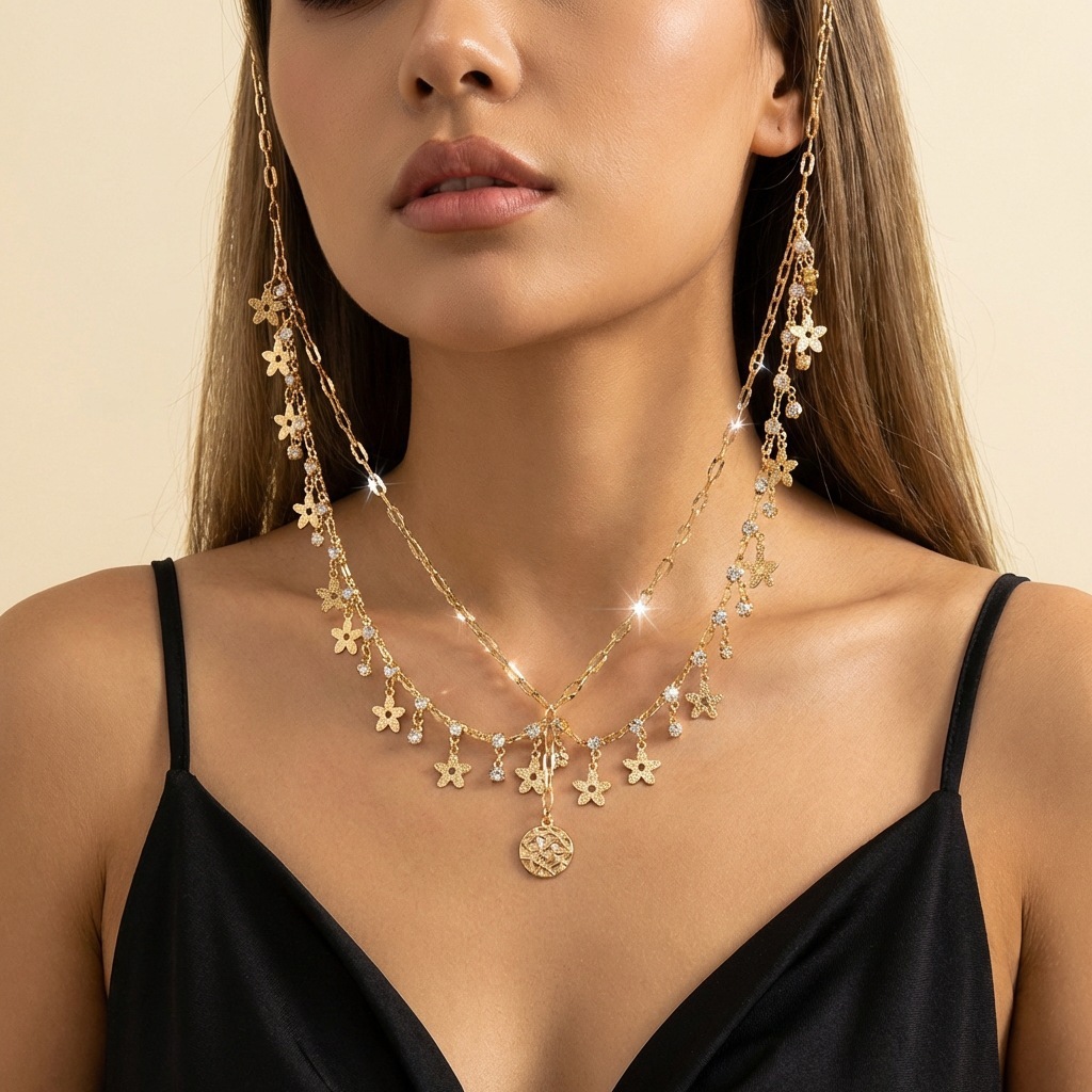 Exotic Rhinestone Chain Headband Headpiece Bride Hairband Accessories