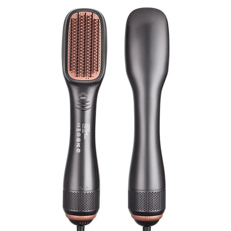 New Hair Dryer 3-in-1 Electric Heating Comb Negative Ion Straightening Comb Hot Air Comb Blow Comb Straightener Curling Iron