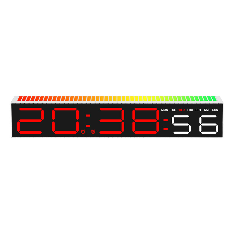 LED Electronic Clock Simple Alarm Clock Pickup Light Clock Electronic Clock Bedside Ornament 5517