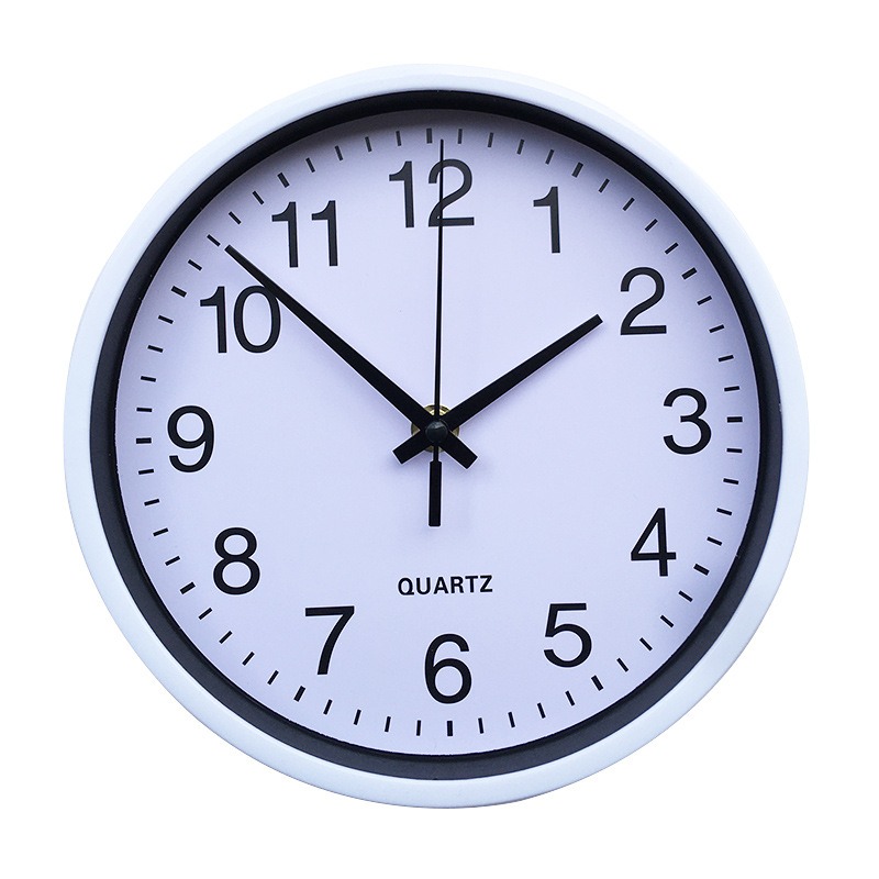 8-Inch Quartz Silent Wall Clock Kangbas Movement Simple Round Living Room Colorful Clock