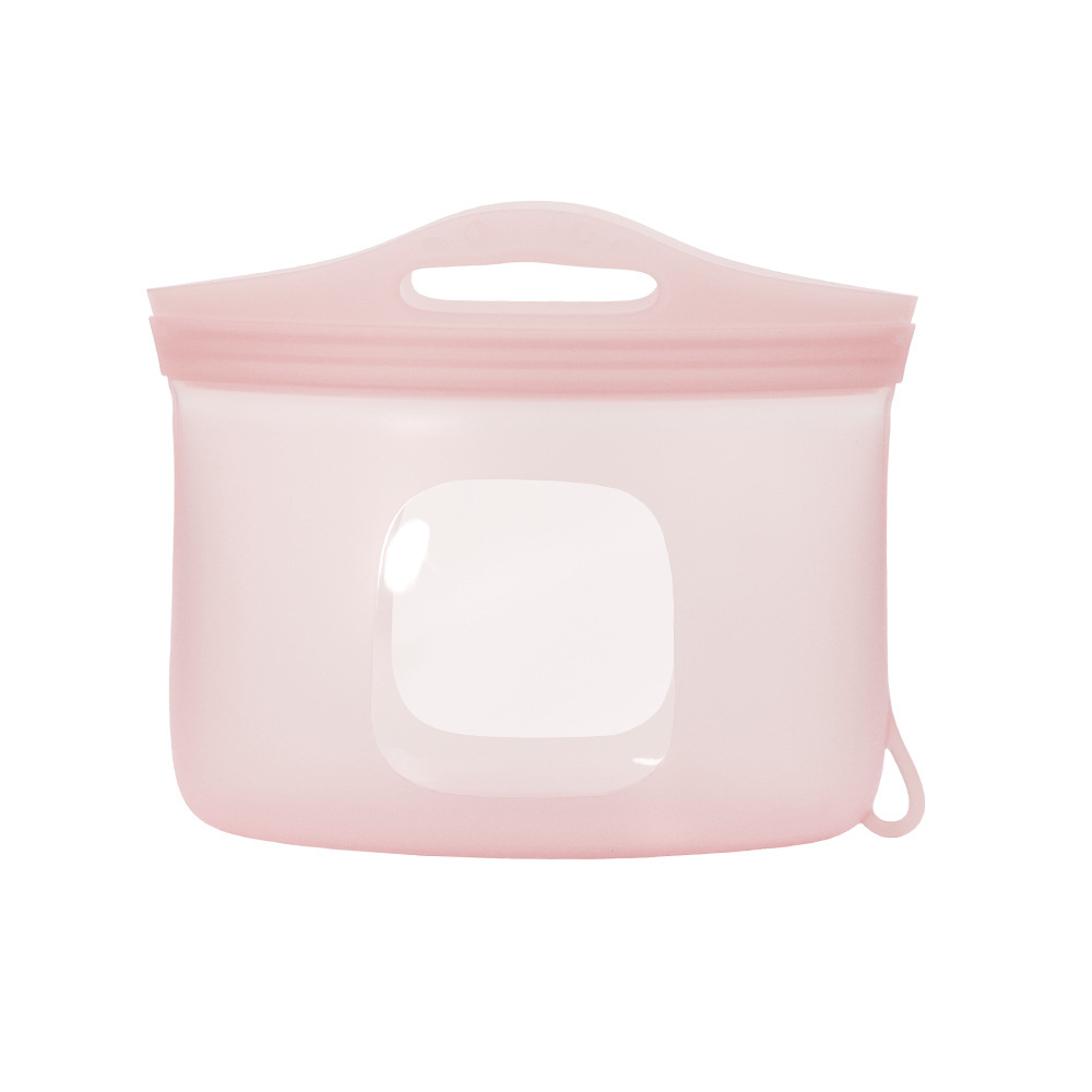 Food grade silicone sealed fresh-keeping bag high temperature resistant oven refrigerator self-sealing storage bag