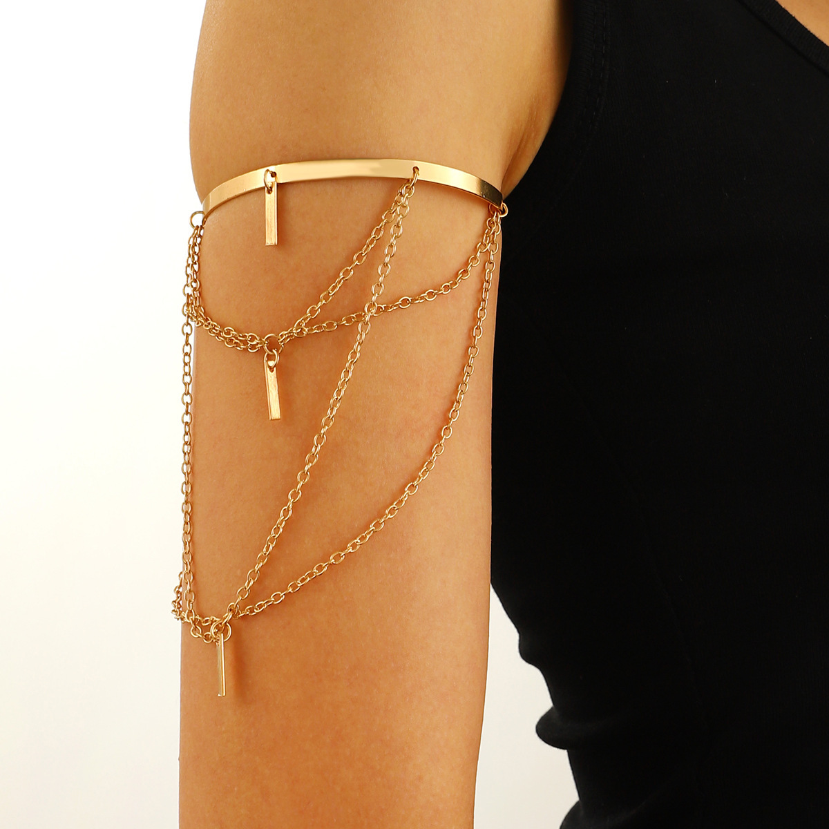 Chain Long Bangle Star Bangle Arm Ring Exquisite Accessories Hand Decor DIY Open Arm Ring