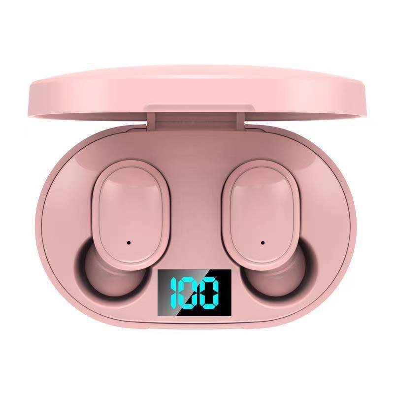 New E6S Bluetooth earphone with long battery life, digital display, in-ear noise-canceling, wireless, large capacity
