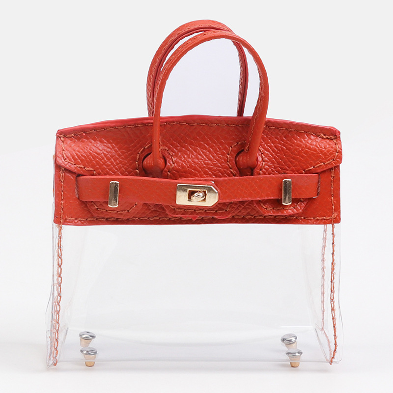 Women's Car Key Bag Set Mini Birkin Bag Pendant Exquisite Small Bag Earphone Bag Lipstick Bag