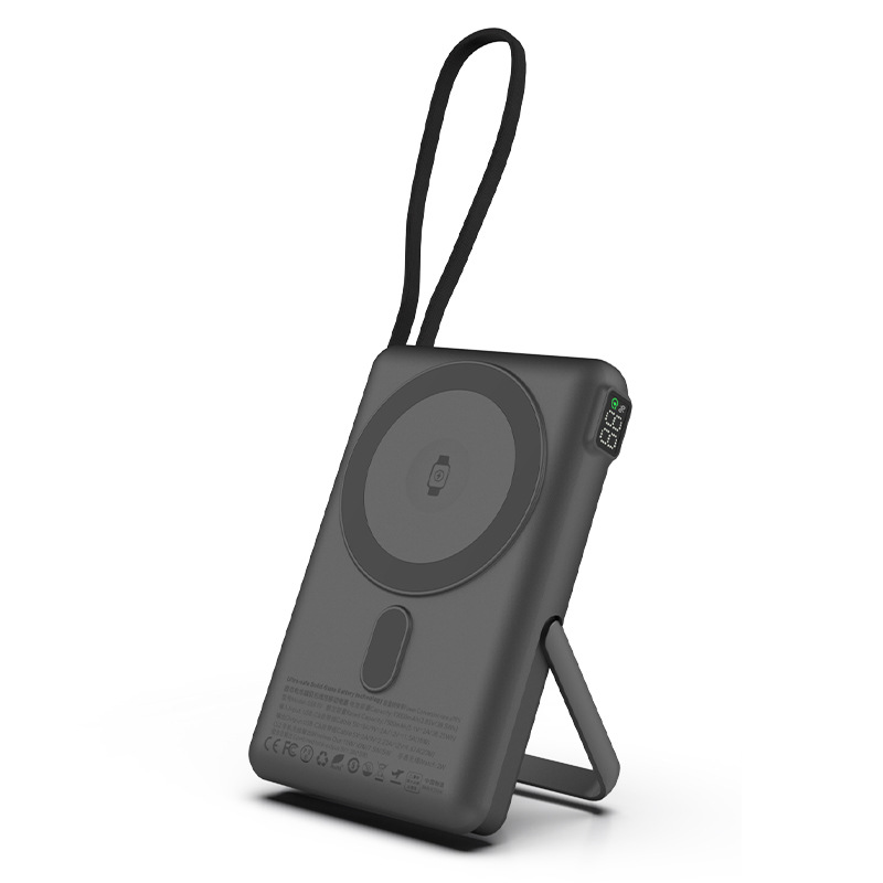 qi2 metal bracket type-c cable can charge watches 10000mAh semi-solid battery magnetic charging bank