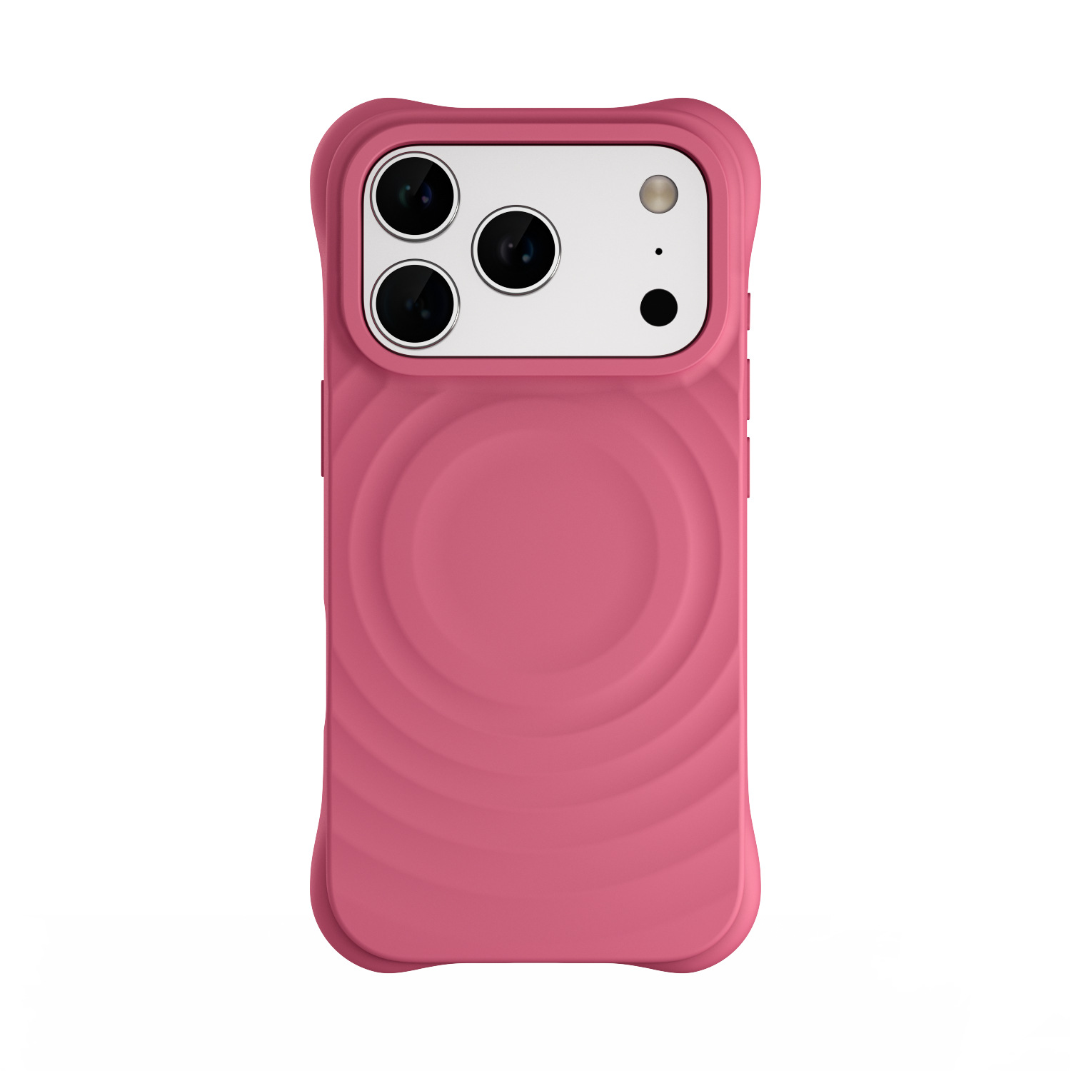 Silicone wave case for iPhone 17 Pro, iPhone 16, 18 Pro Max, niche C brand