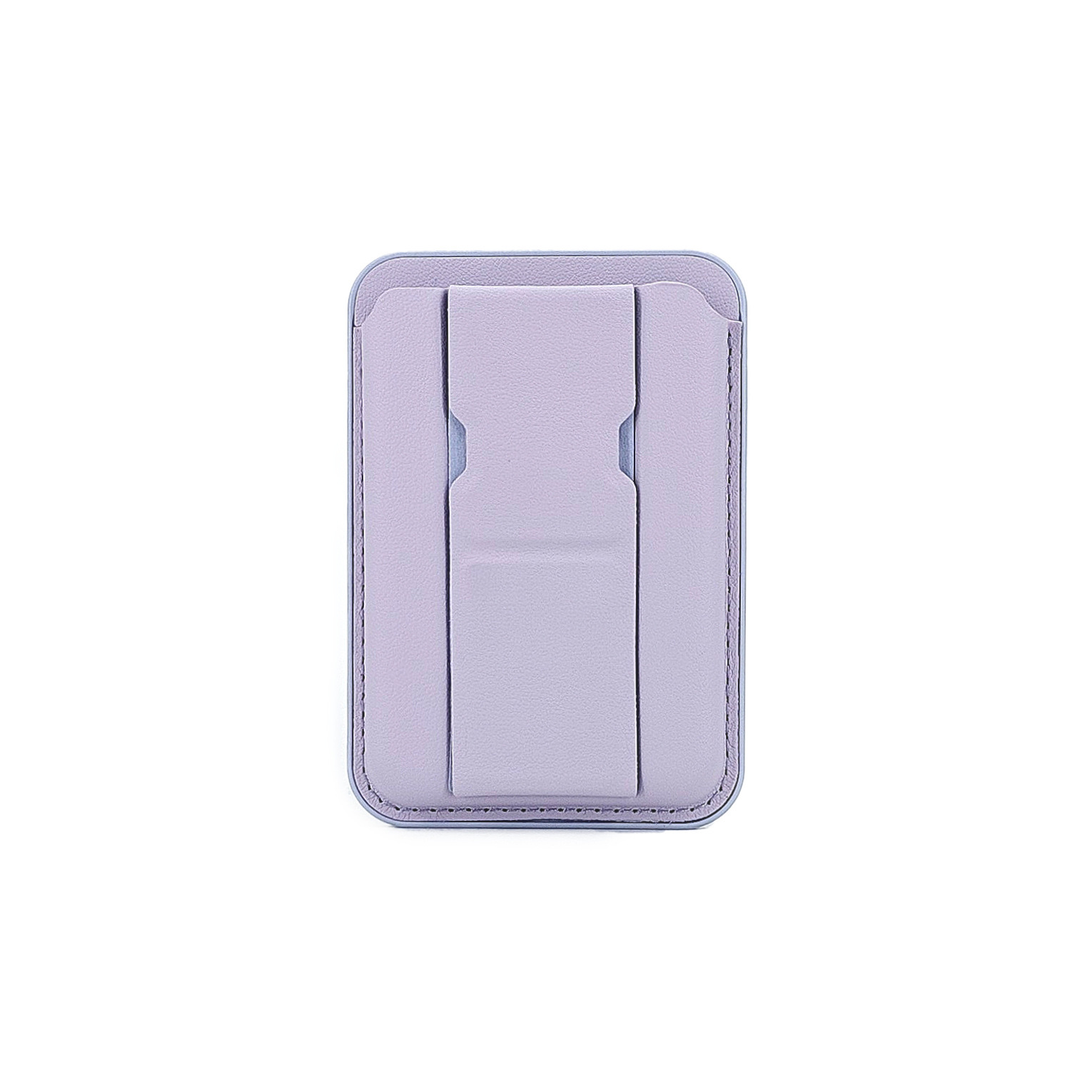 New Anti-slip Grid MagSafe Magnetic Card Holder Folding Stand Round Hole Injection Molded Portable Document Card Storage Clip