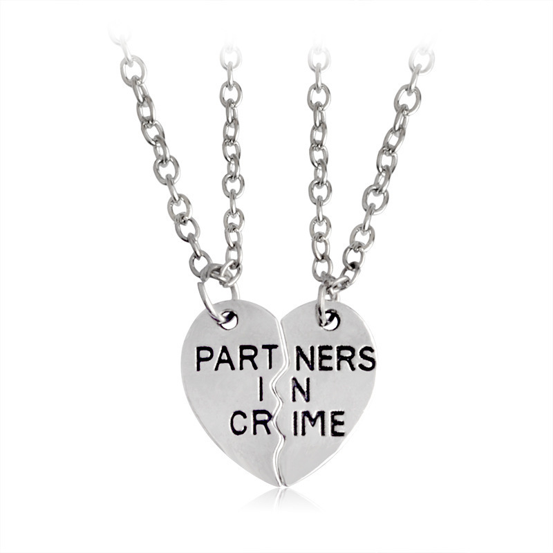 Best friend matching necklace Best friend mother daughter Tai Chi pattern