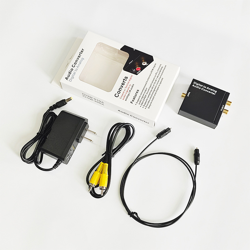 Digital to Analog 3.5mm Audio Coaxial Converter Optical to Analog SPDIF to RCA Decoder