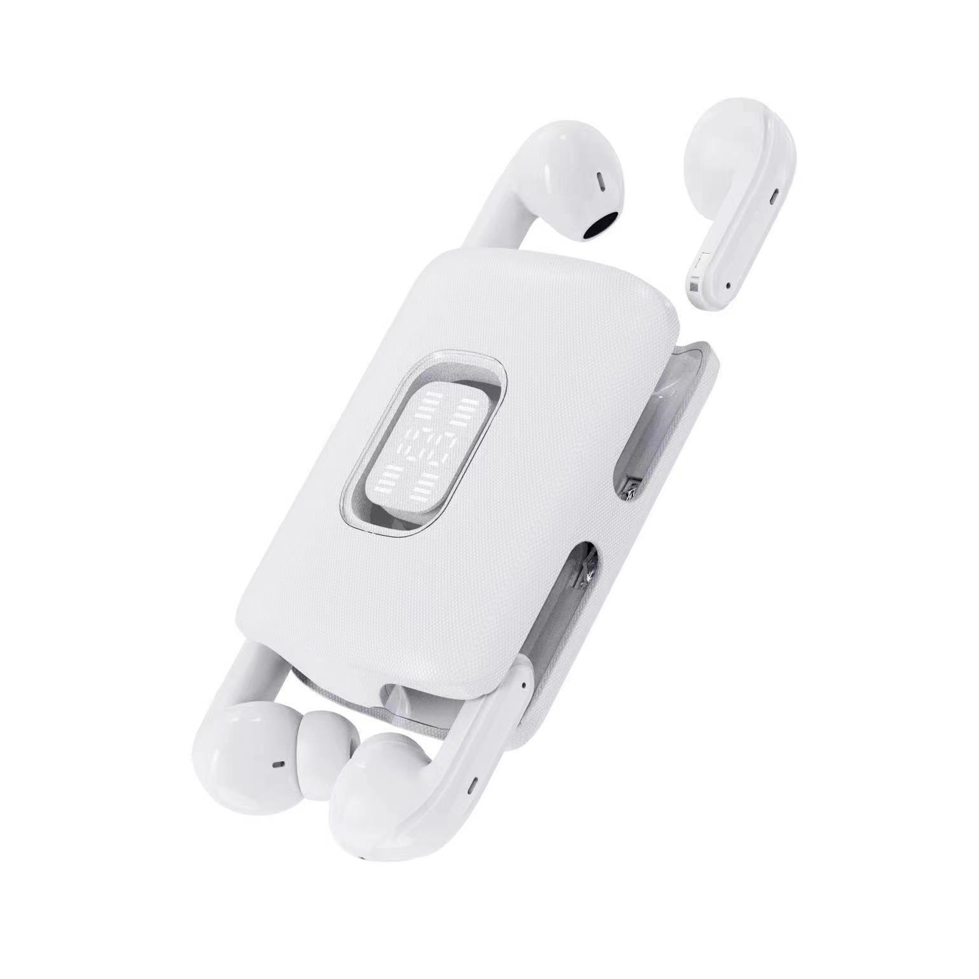 Private Mold J17 Open Ear TWS Earphones Digital Display Noise Cancelling Long Battery Life Low Latency Couple Bluetooth Earphones