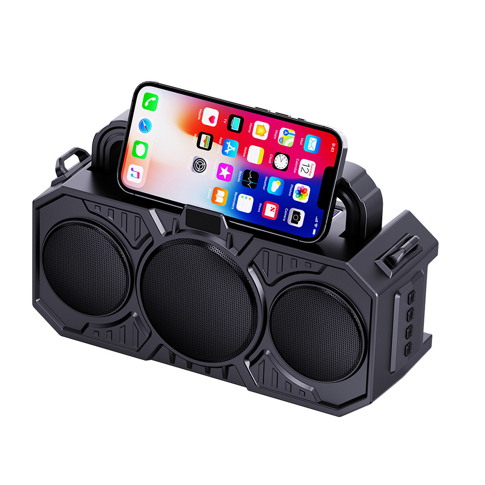Outdoor Wireless Bluetooth Speaker Dual Solar with Flashlight Card Player Audio Africa Bluetooth Speaker