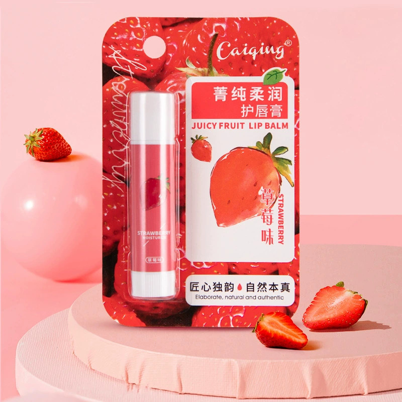 Caiqing Lip Balm Colorless Moisturizing Anti-Crack Lip Mask Student Lipstick Base Honey Soft Nourishing Moisturizing Student