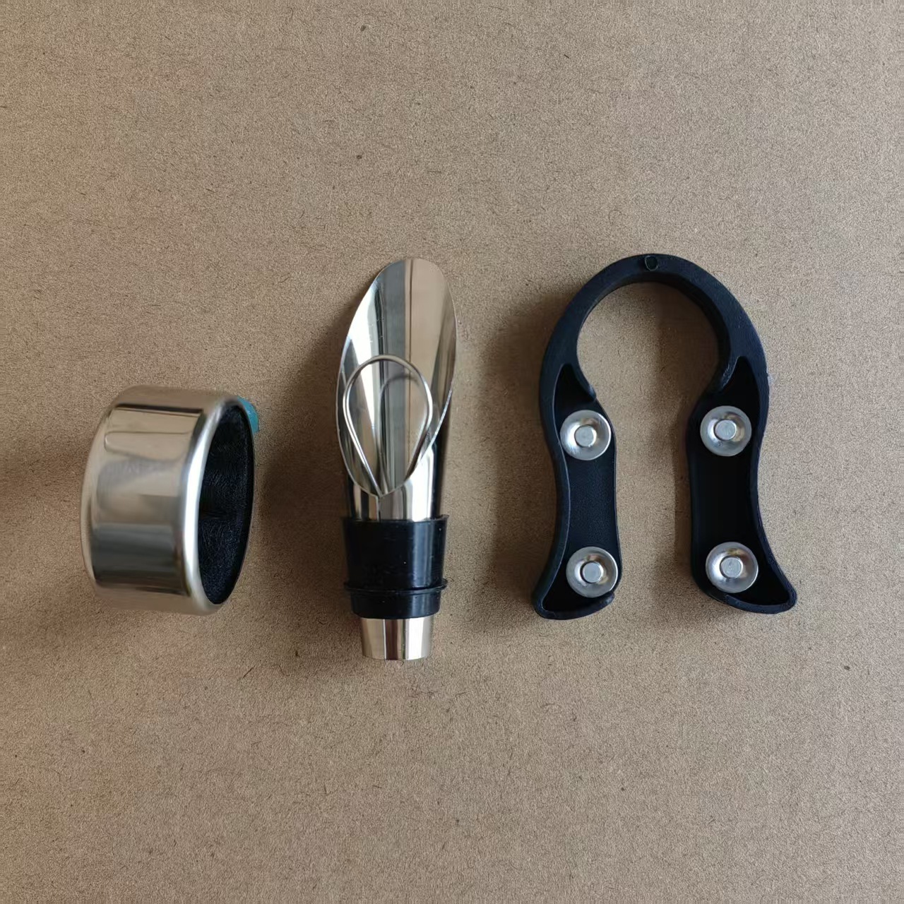 Red Wine Tool Set Foil Cutter Stainless Steel Anti-Drip Ring Red Wine Pourer Stainless Steel Wine Ring