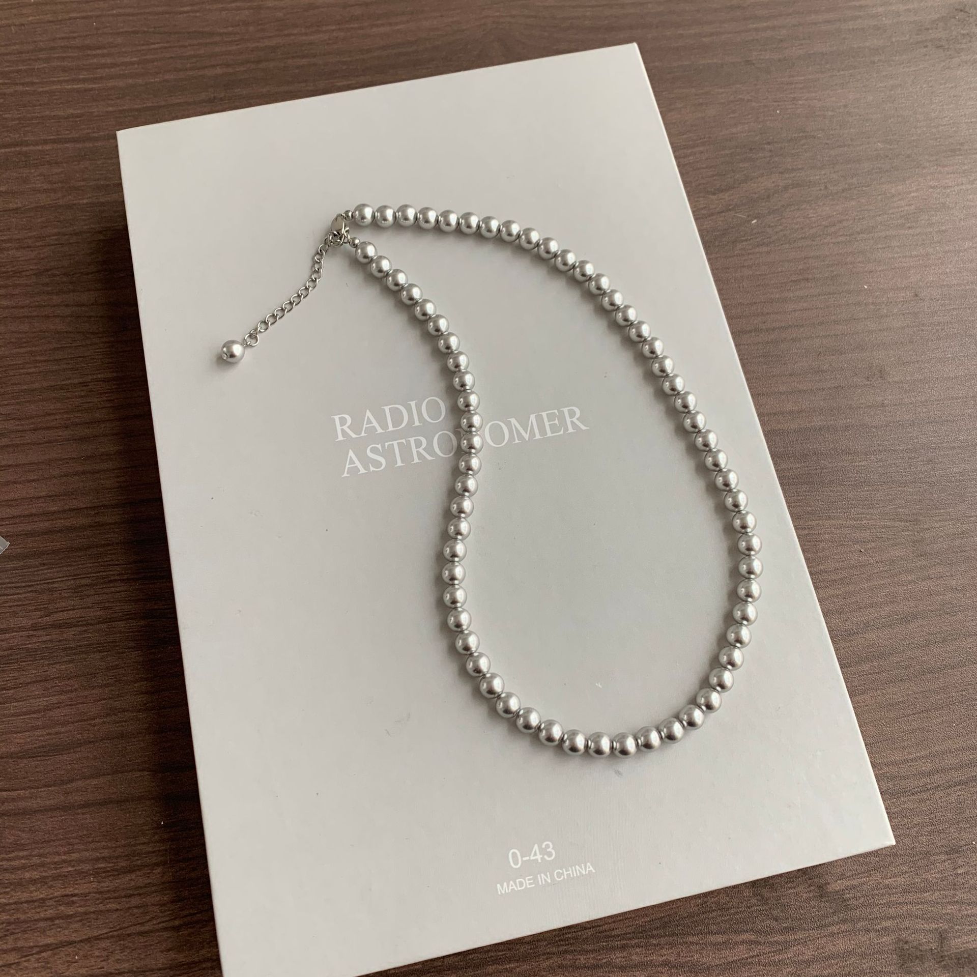 fever autumn winter natural freshwater pearl necklace women's niche neck chain sweater chain short