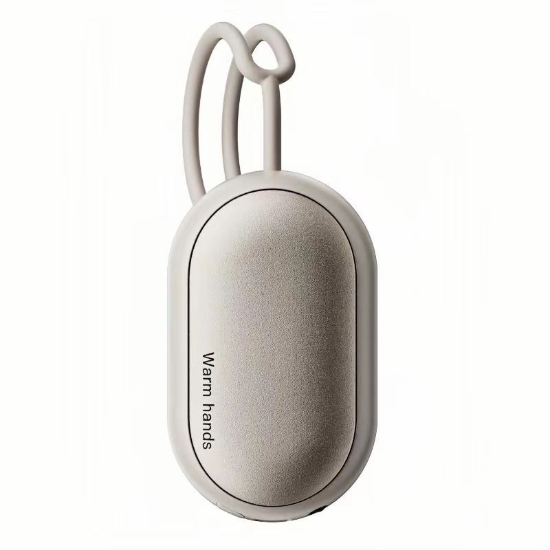 Portable lanyard magnetic split two-in-one hand warmer fast charging multifunctional quick heat LED light lighting warm baby