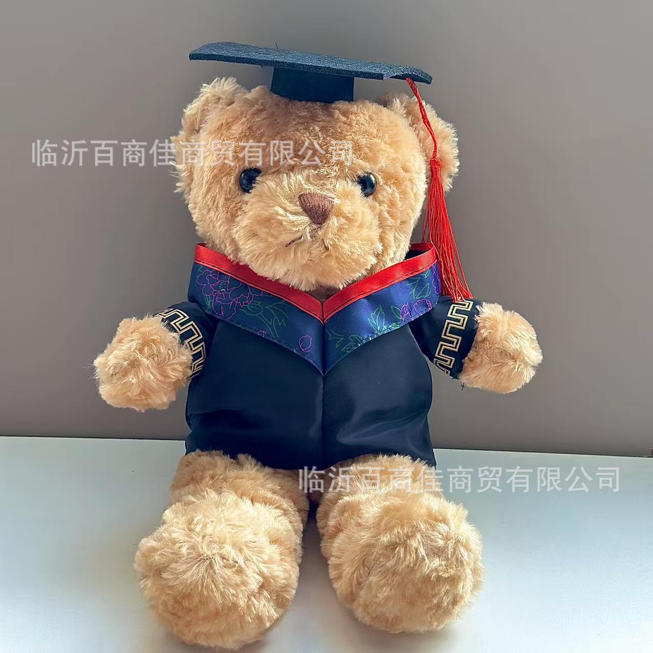 Doctoral uniform graduation bear 30CM plush bachelor's cap certificate doll scarf hat toy doll clothes