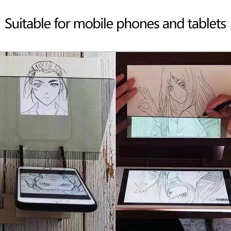 Projection tracing board, light-transmitting drawing board tool, copy table, mobile phone screen projection, optical sketching stand