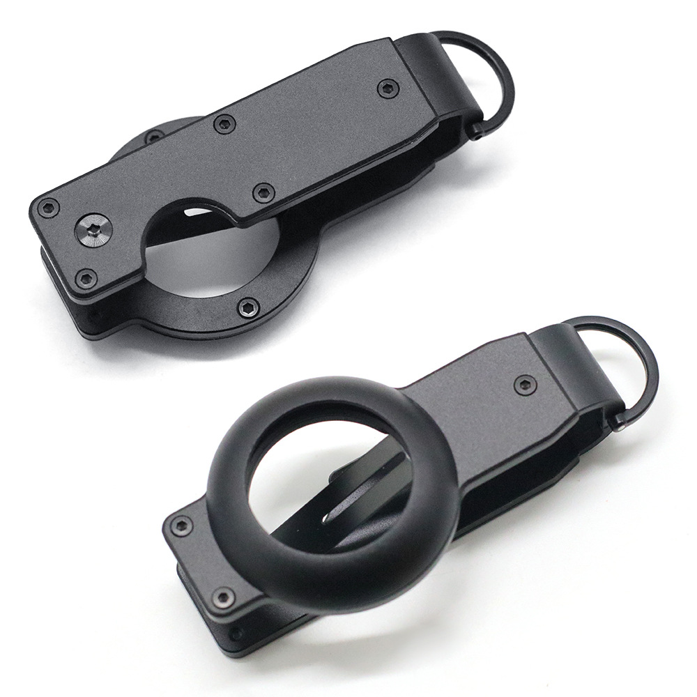 New Metal Keychain Aluminum Air Tag Key Organizer Buckle Key Clip Holds 2-6 Keys