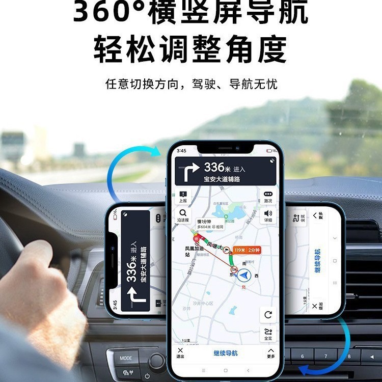Magnetic Car Wireless Charger for Apple 12-17 Pro MAX Phone Car 15W Fast Charging Stand