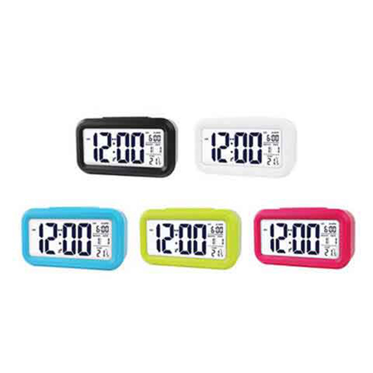1019 Temperature Version Alarm Clock Multifunctional Simple LED Silent Photosensitive Bedside Small Alarm Clock Snooze Function Price