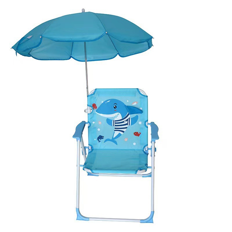 Outdoor new baby photo seat stool, children's umbrella small chair cartoon infant board sunshade beach