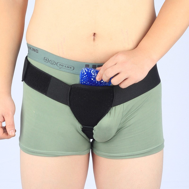 Adult Inguinal Hernia Belt Compression Fixation Belt Care Men Middle-aged and Elderly Small Intestine Hernia Oblique Hernia Support Belt