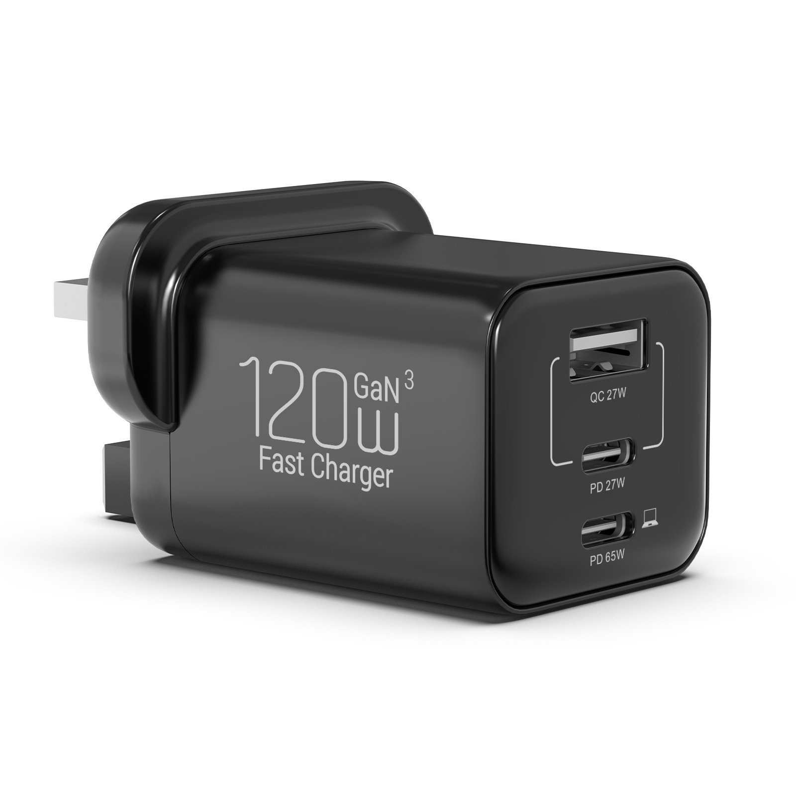 Certified 120W GaN Charger USB Charger for Laptops, Phones, and Other Devices