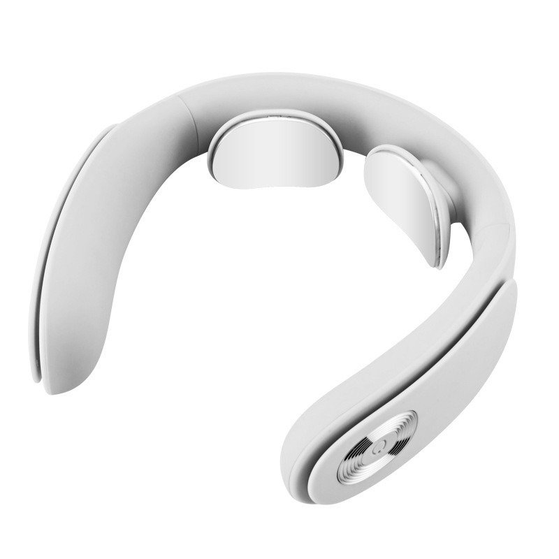 Pulse neck physiotherapy device, portable wireless neck massager, smart rechargeable hot compress neck care device