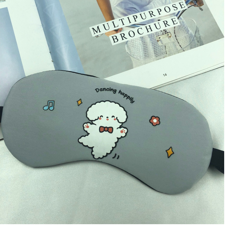 Cute style bear cold and hot compress sleep eye mask, relieve fatigue outdoor light-blocking cartoon cute bear children men and women
