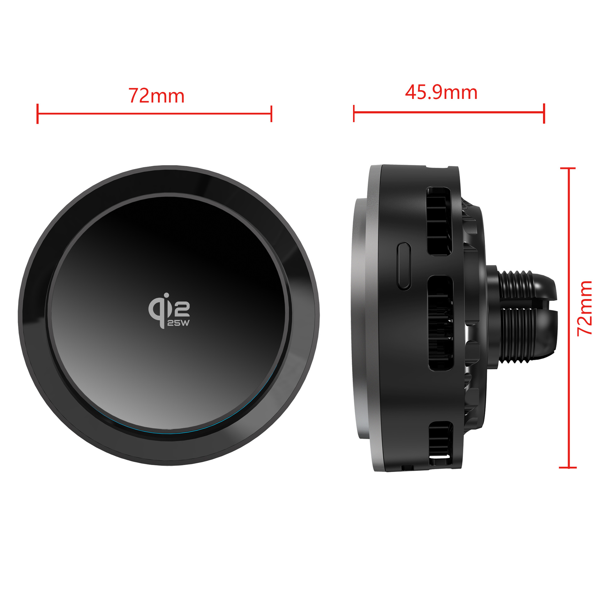 QI2.2 25W semiconductor cooling magnetic car wireless charger for iPhone 17/16/15