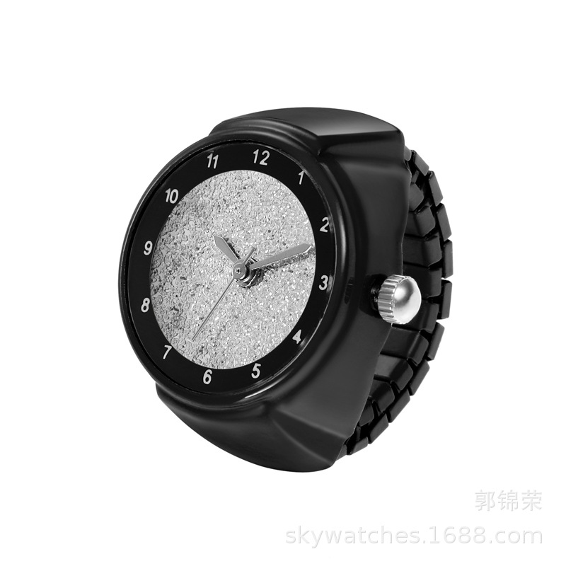 [Ring Watch] New Watch Small Fresh Simple Quartz Watch Middle School Student Glass Printing