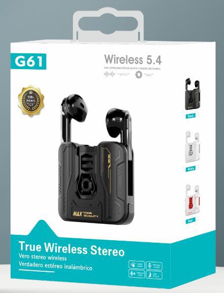 G series earphone HIFI sound quality battery display long battery life mecha style ultra-long battery life TWS Bluetooth earphone