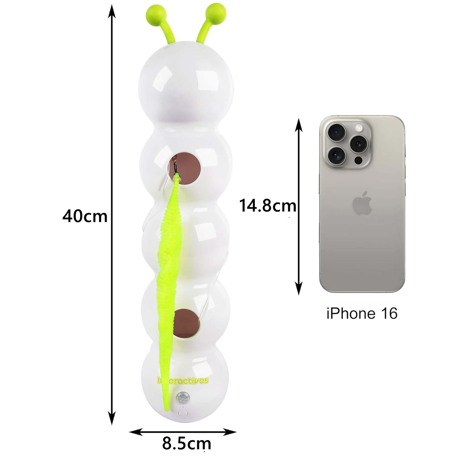 afp Electric Feather Tail Cat Teaser Toy Bug Chase Fun Suction Cup Teaser Self-entertainment Relieve Boredom Whack-a-mole