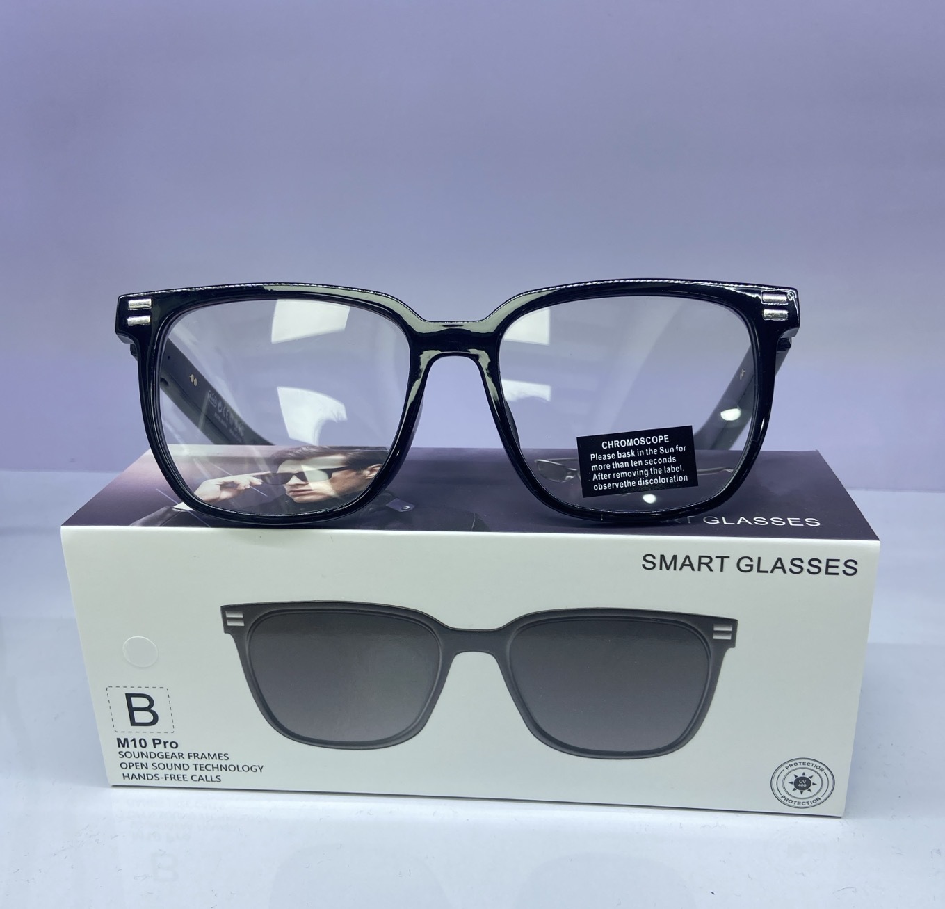 New AI Smart Translation Bluetooth Glasses M10B Audio Sunglasses Listen to Music Call Sunglasses