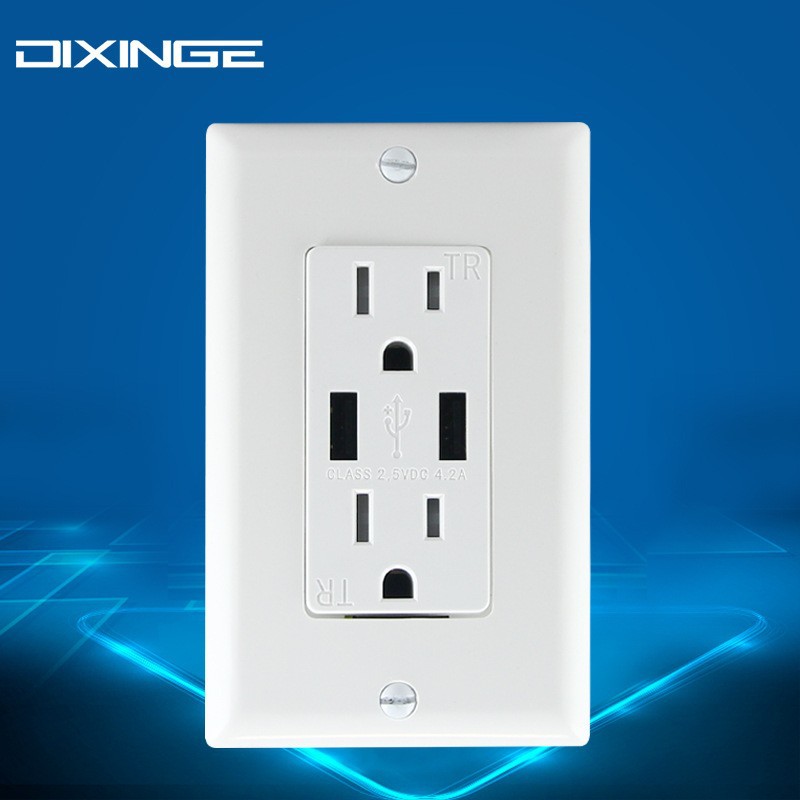 American standard socket North America 115*70mm panel American dual NEMA American standard power socket US wall switch