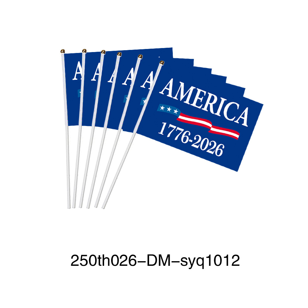 American 250th Anniversary Hand Waving Flag Independence Day Party Flag Making