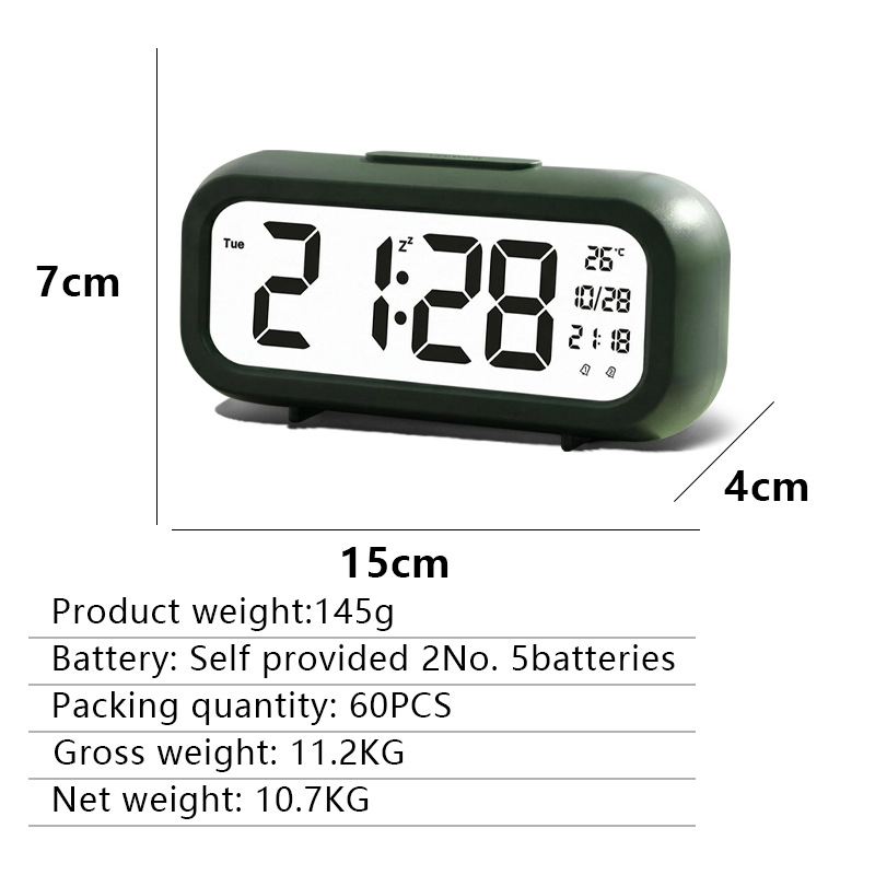 Electronic clock student learning special simple LCD electronic alarm clock bedroom desktop smart children alarm clock