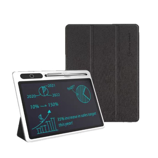 Business electronic writing board folding leather case record notebook customer gift small blackboard