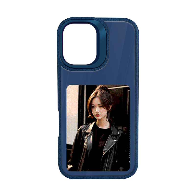 2025 New High-Definition E-Ink NFC Stand Anti-Drop Phone Case for iPhone 13-17 Pro Max Series
