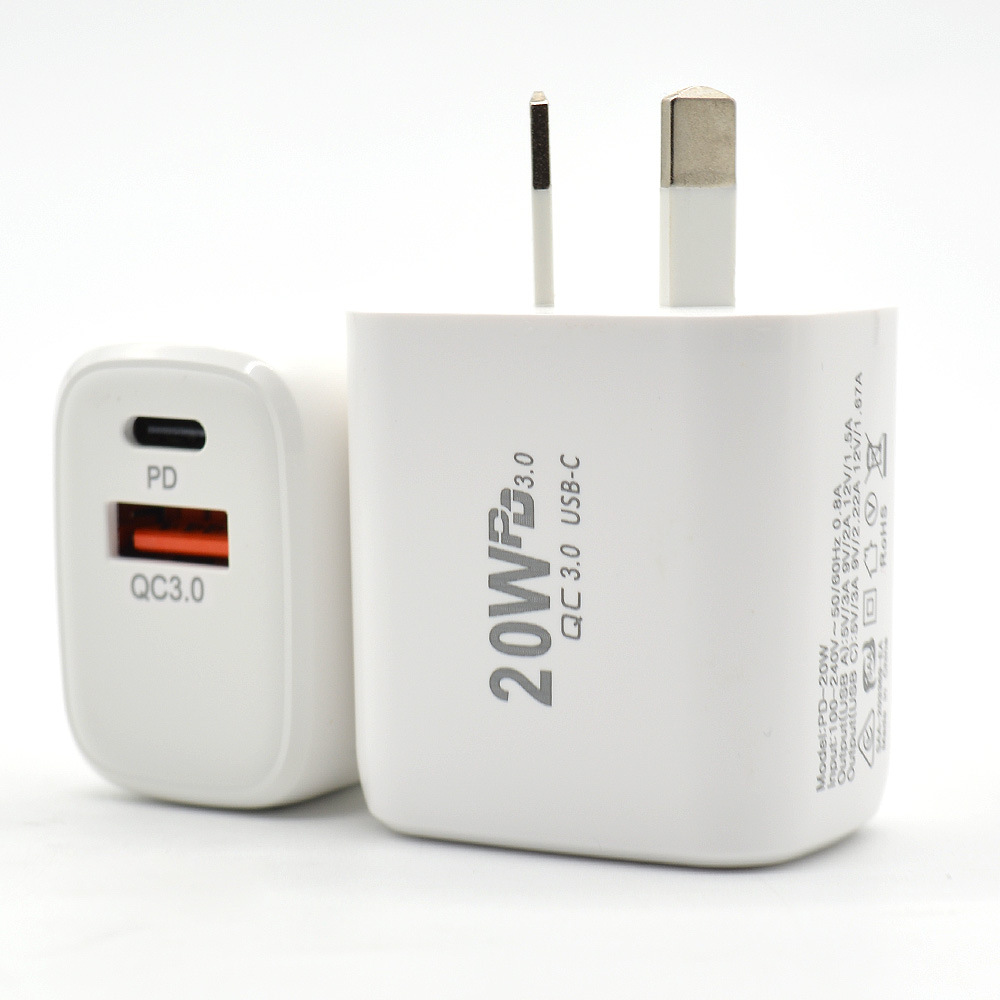 Dedicated PD30W Dual Port A+C Fast Charger Multi-Protocol European Standard Multi-Port Charger European Standard Fast Charging Head