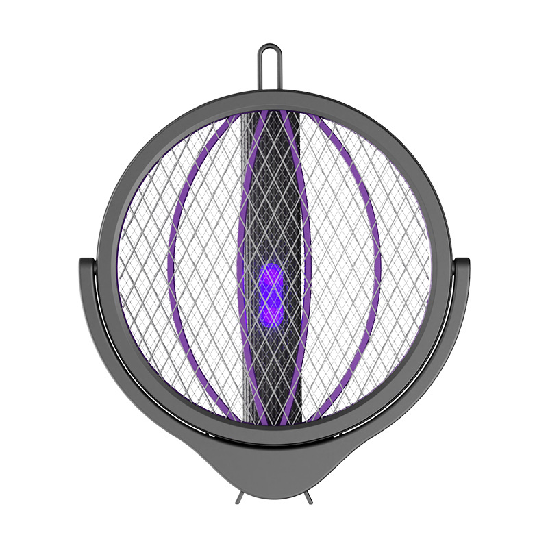 【LGD】Retractable Electric Mosquito Swatter Multi-Protection Bionic Purple Light Attract Long Battery Life XH-889