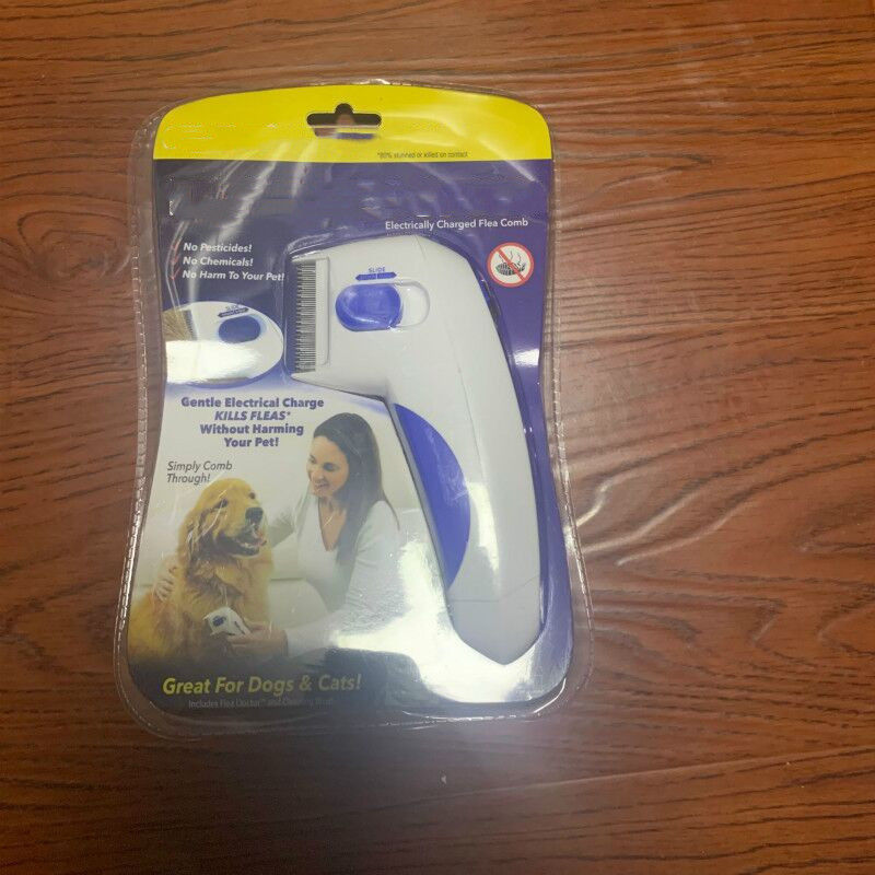 New Electric Lice Comb Flea Cleaning Brush Comb Lice Comb Pet Dog Lice Remover Portable Dog Hair Remover