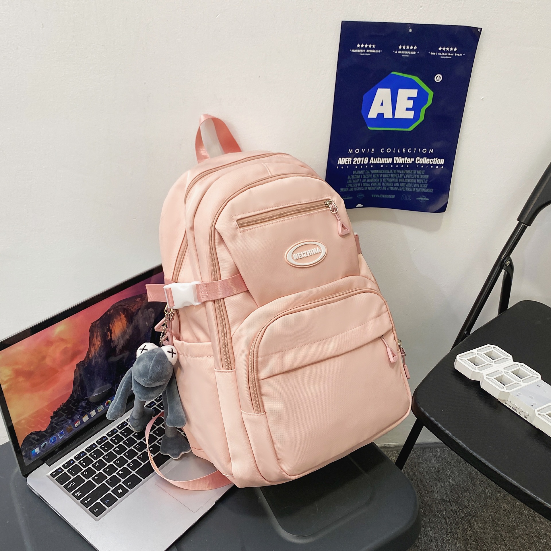 School Bag for College Women Travel Backpack for Junior High and High School Boys Men's Casual Simple Large Capacity Laptop Bag